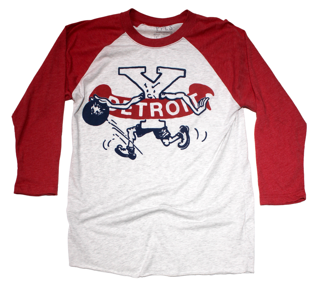 Detroit YMCA Basketball Raglan tshirt 1922