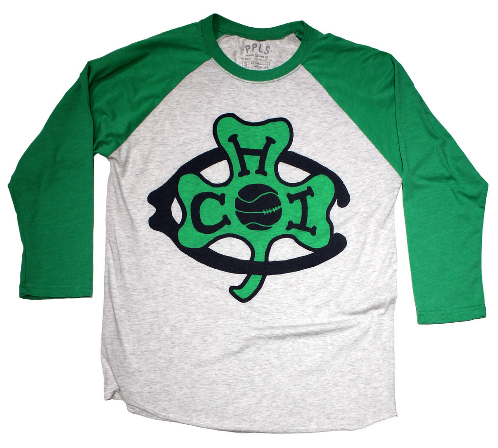 Chicago Shamrocks Basketball raglan tshirt