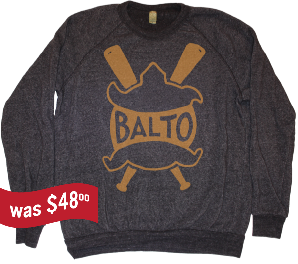 Baltimore Terrapins Baseball Sweatshirt 1914 - black