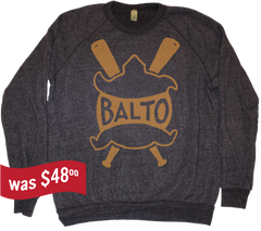 Baltimore Terrapins Baseball Sweatshirt 1914 - black