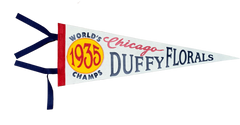 Chicago Duffy Florals Championship Pennant